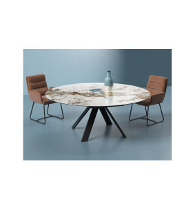 GRANDE AUSTIN - Table de repas extensible deux allonges...