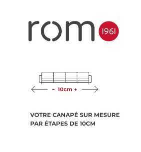 TAMOUR - Canapé 3 places d'angle 260 cm (EXPO) 2