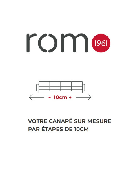 TAMOUR - Canapé 3 places d'angle 260 cm (EXPO)