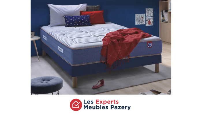 PROMO : Matelas + Sommier Marinière II 140x190...