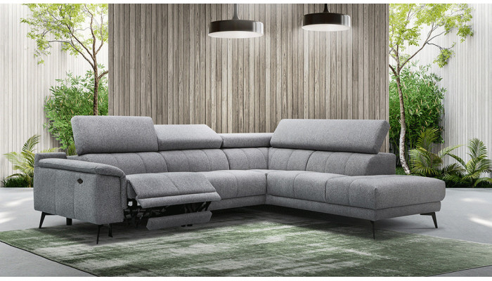 ENON - Canapé angle méridienne 1 relax  