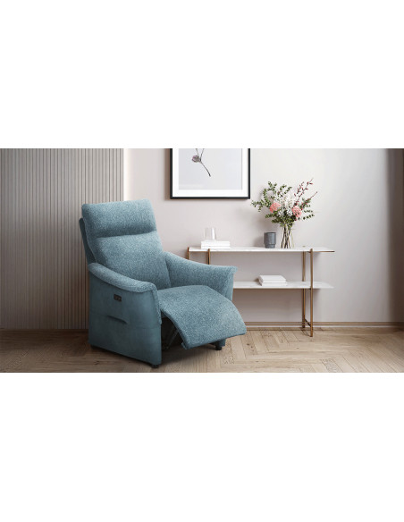UTO - Fauteuil relaxation 2 moteurs, pivotant 