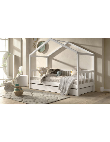 Junior - Lit cabane couchage 90x200  