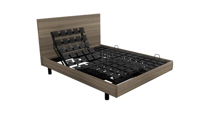 OPTIMA LUXE  - Sommier TPR H15 Bois 2 moteurs   