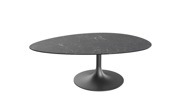 ALISSE  - Table basse waterglass forme irrégulière 