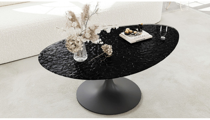 ALISSE  - Table basse waterglass forme irrégulière 