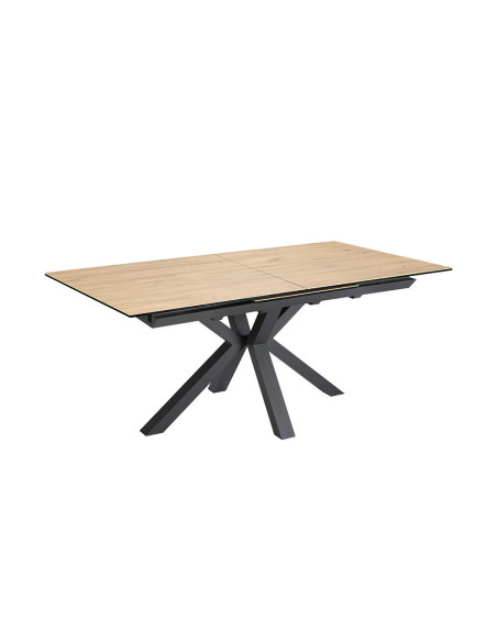 Bruyère - Table de séjour extensible pieds en croix 