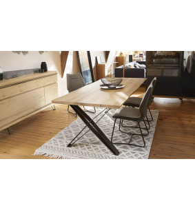 FUSION - Table 4 pieds X métal  