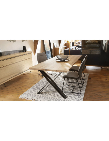 FUSION - Table 4 pieds X métal  