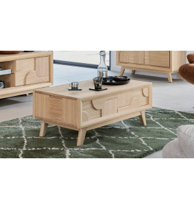 RIVAGE  - Table de salon plateau relevable  