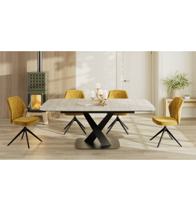 TIAGO - Table 1 allonge centrale de 40 cm  