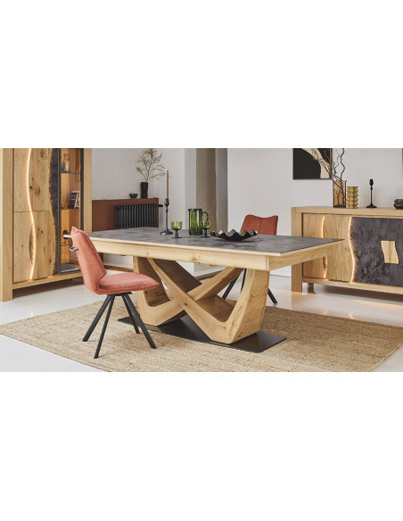 LEGEND - Table repas 220 x 100 - 3 allonges 