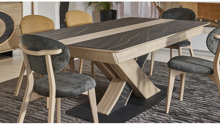 THALÈS - Table 1 allonge pf de 80 + 2 allonges de 40  