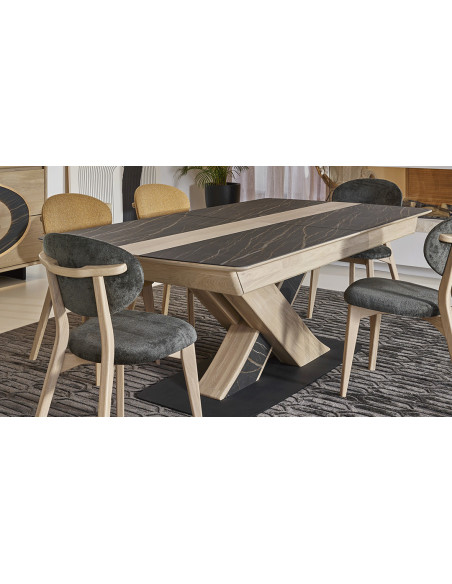 THALÈS - Table 1 allonge pf de 80 + 2 allonges de 40  