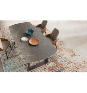 Elos - Table plateau chêne extensible  2