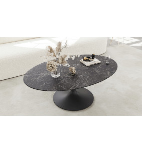 ALISSE  - Table basse waterglass ovale  2