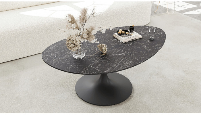 ALISSE  - Table basse waterglass forme irrégulière 