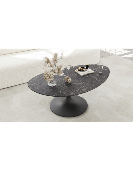 ALISSE  - Table basse waterglass forme irrégulière 