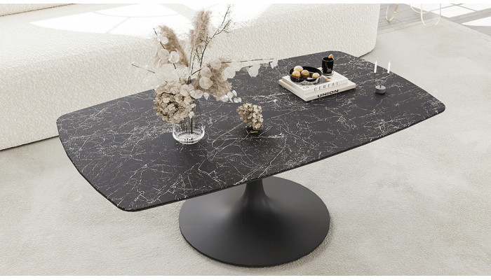 ALISSE  - table basse ceramique rectangulaire 