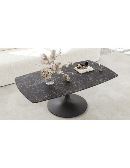 ALISSE  - table basse ceramique rectangulaire 