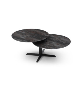 Hita - Table basse 2 plateaux pivotants  2