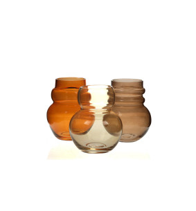 Vase rond ode 3 designs assortis h18  