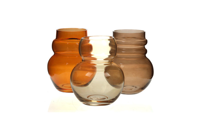 Vase rond ode 3 designs assortis h18  