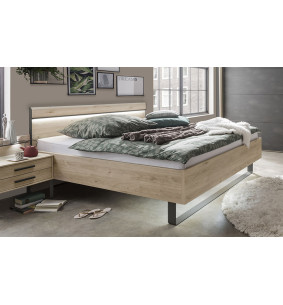 Liège - Lit pour couchage 140x190 pieds luge avec éclairage  2