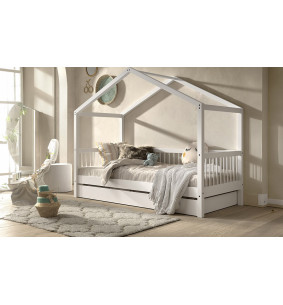 Junior - Lit cabane couchage 90x200   2
