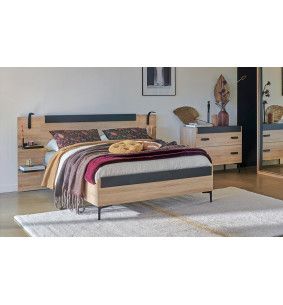 First  - Lit pour couchage 140x190 avec chevets attenants  2