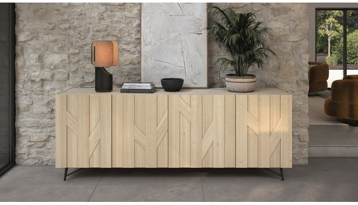 CANOPEE - Enfilade 4 portes dessus bois   