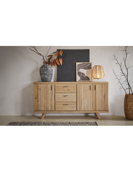 Havane - Enfilade 4 portes 1 tiroir 