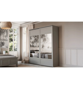 BEAUMONT - Armoire 2 portes coulissantes  