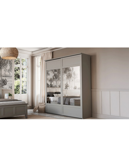 BEAUMONT - Armoire 2 portes coulissantes  