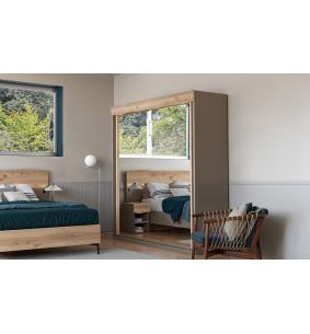 Ecorce - Armoire 2 portes miroirs  2
