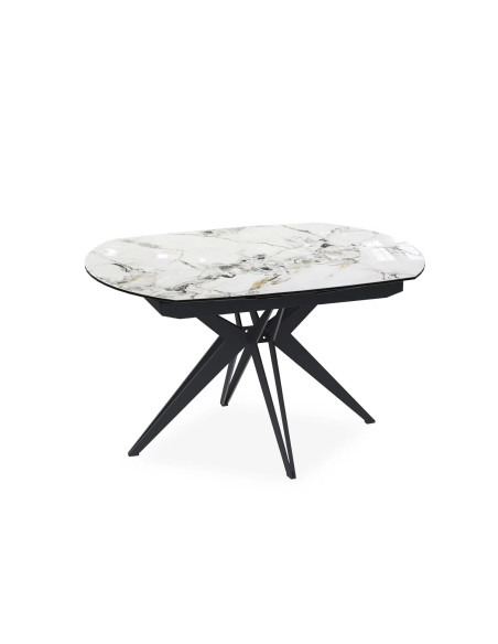 NENUPHAR - Table ovale 130 cm extensible à 190 cm
