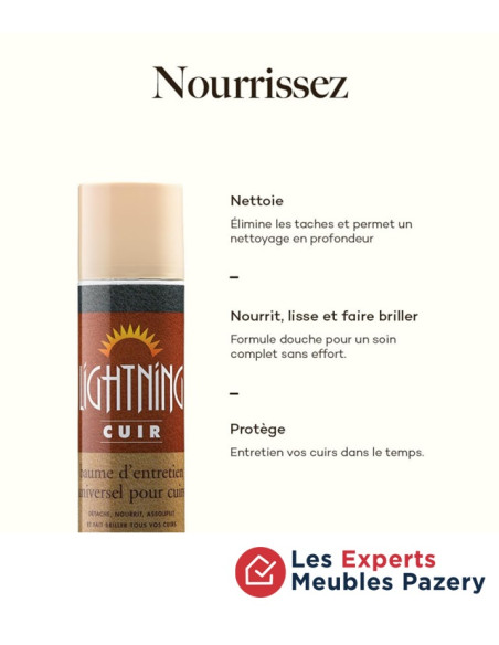 LIGHTNING Baume Cuir Rénovateur - 300 ml